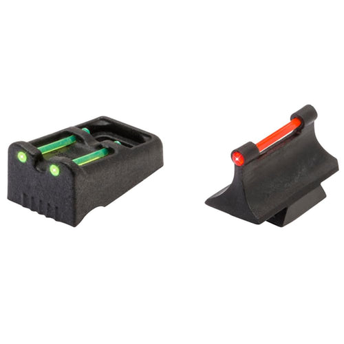Slug Gun Series TRUGLO Fiber-Optic Replacement Sights for Factory Dovetails, Compatible with Remington / 0.035" Front, 0.035" Rear