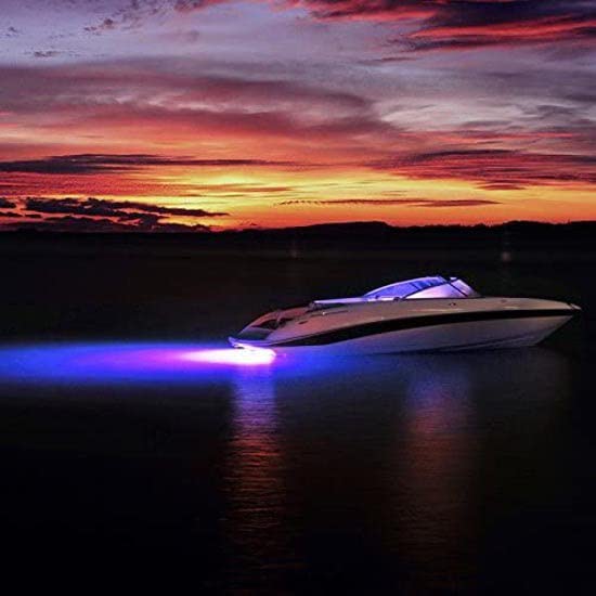 Lumitec Lighting SeaBlaze Quattro Underwater Light, LED Underwater Light, Dual Color White/Blue, One Size 101511