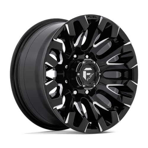 D828 QUAKE FUEL OFF-ROAD 18X9, 8X180, 5.04, 1mm GLOSS BLACK MILLED - D82818901850