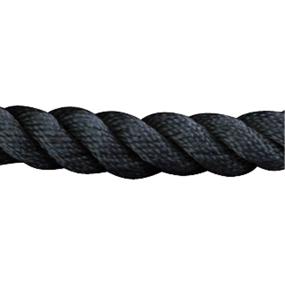 Twisted Nylon Dock Line Sea-Dog 301110015BK-1 - 3/8" x 15', Black