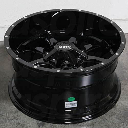 18X9 Moto Metal 6X135/5.5 5.71 18mm GLOSS BLACK W/SPOT MILLED LIP - MO970890673A18US