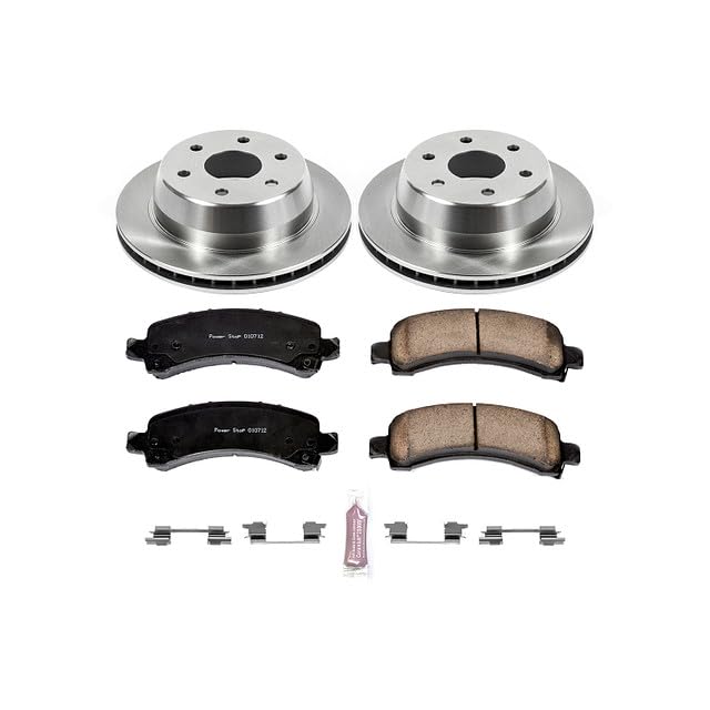 POWERSTOP Autospecialty KOE2047 Rear Replacement Brake Kit-OE Brake Rotors & Ceramic Brake Pads