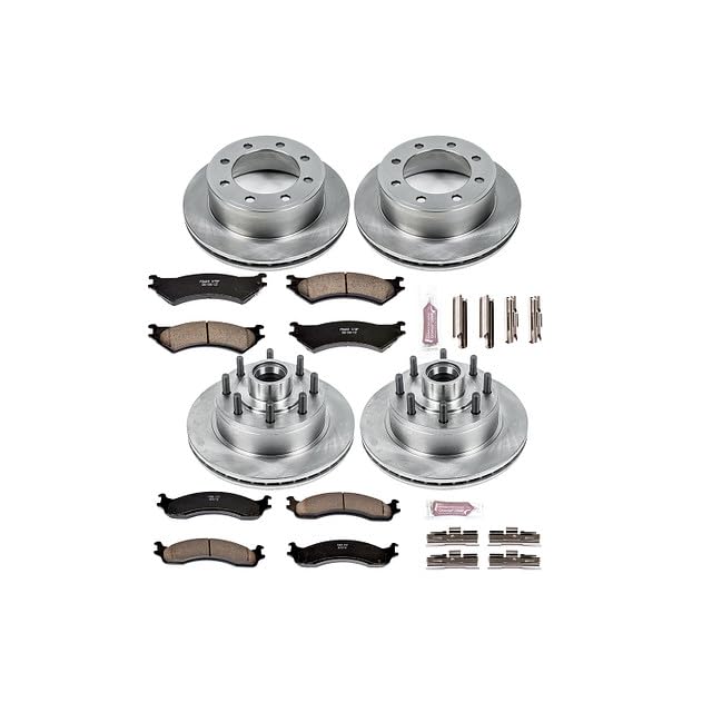 Power Stop Autospecialty KOE4434 Front and Rear Replacement Brake Kit-OE Brake Rotors & Ceramic Brake Pads