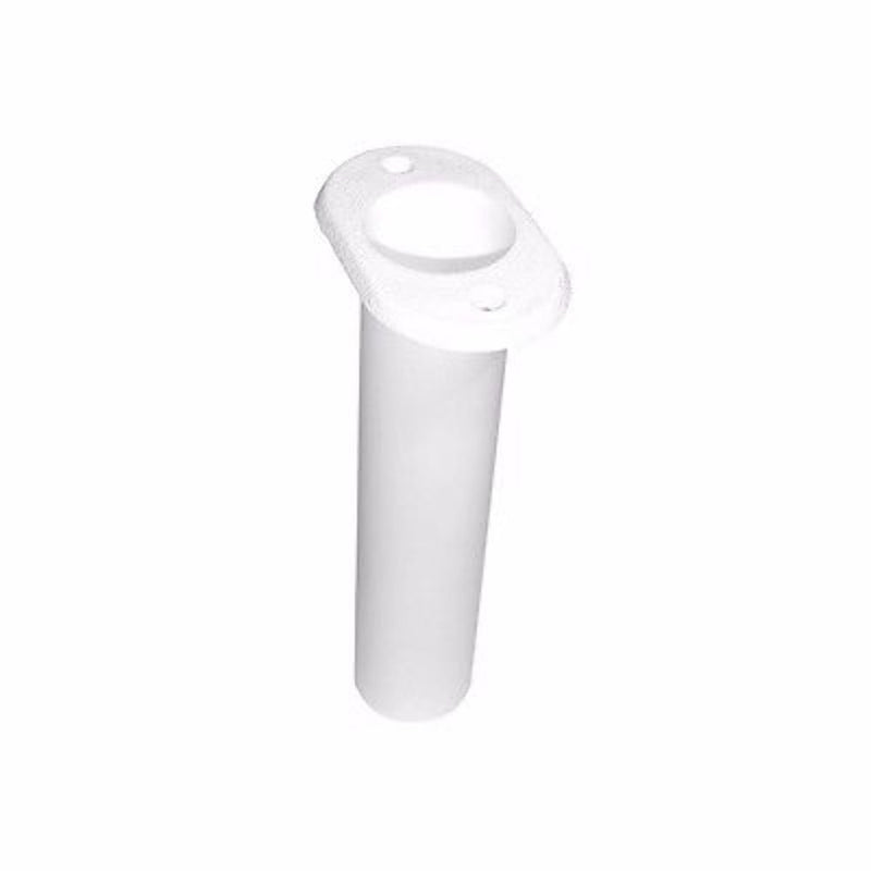 Flush Mount Rod Holder - Flat Top Fish White
