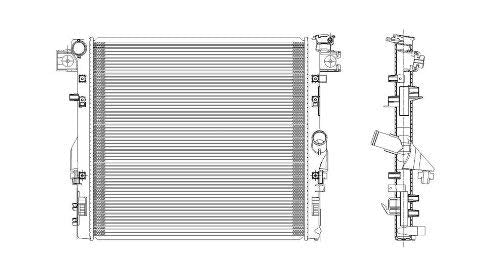 Radiator TYC 2957 Compatible with 2007-2018 Jeep Wrangler