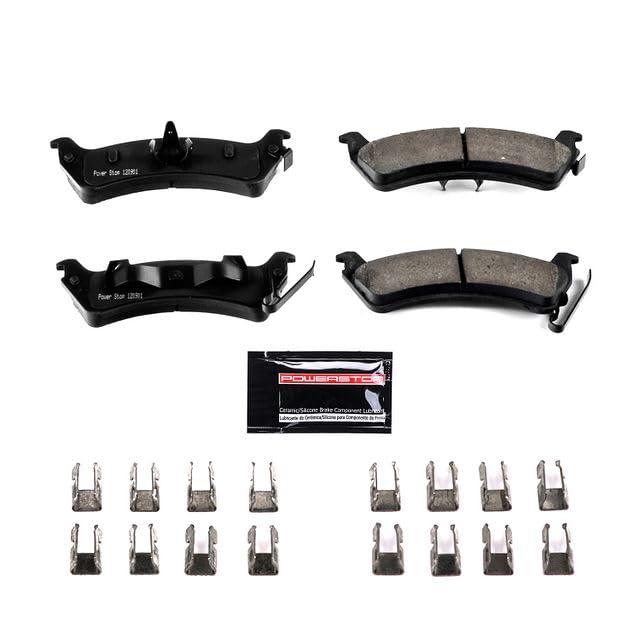 Power Stop Z23-666 Z23 Evolution Sport Carbon Fiber Infused Ceramic Brake Pads Rear with Hardware For Jeep Grand Cherokee 1994-1998 [Vehicle Specific]