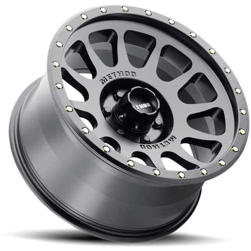Black Method Race Wheels 305 NV Wheel with Matte (17 x 8.5 inches /6 x 5 mm, 25 mm Offset)