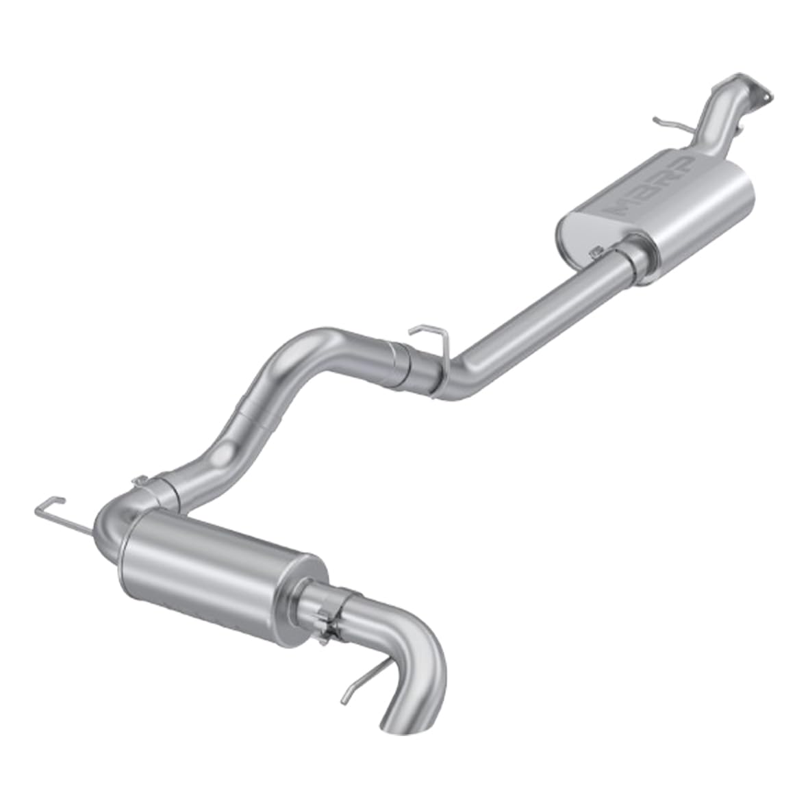 2021-2023 Ford Bronco MBRP 2.3L/2.7L Stainless Steel 3in Cat-Back, Single High Clearance Rear Exit