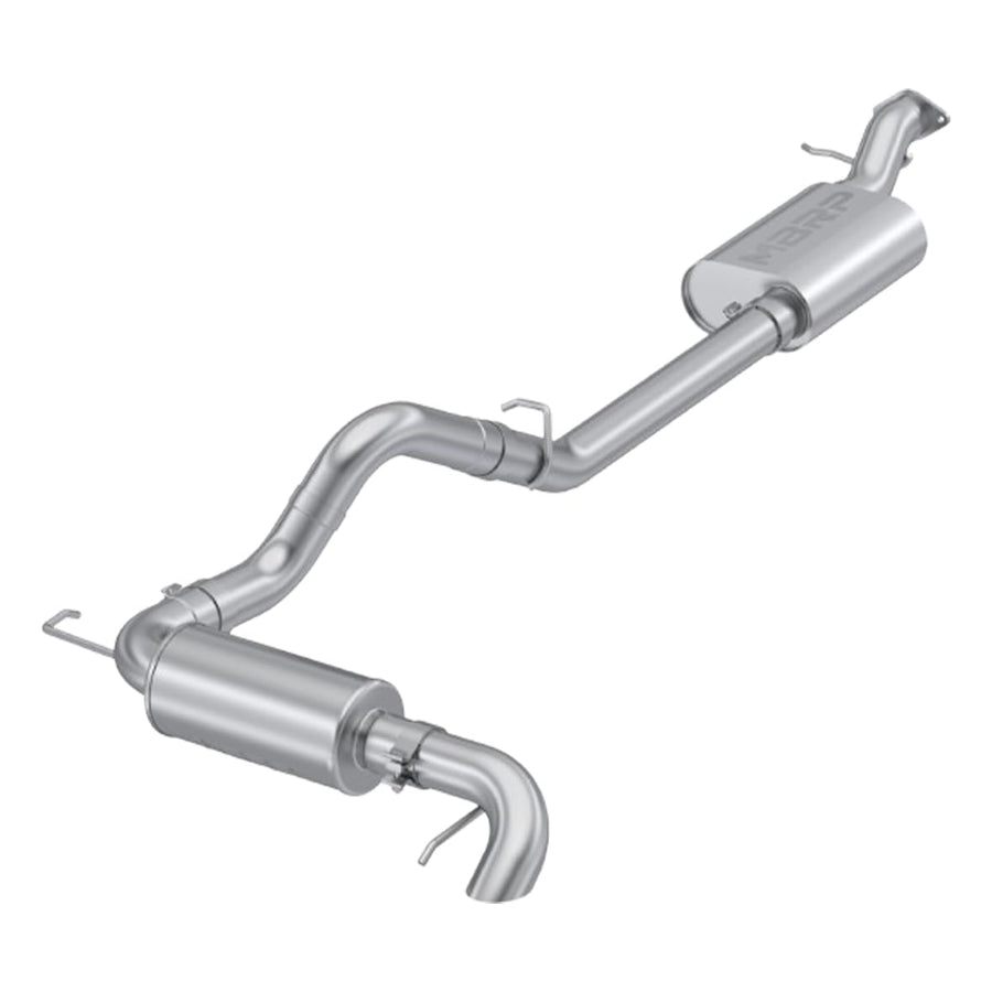 2021-2023 Ford Bronco MBRP 2.3L/2.7L Stainless Steel 3in Cat-Back, Single High Clearance Rear Exit