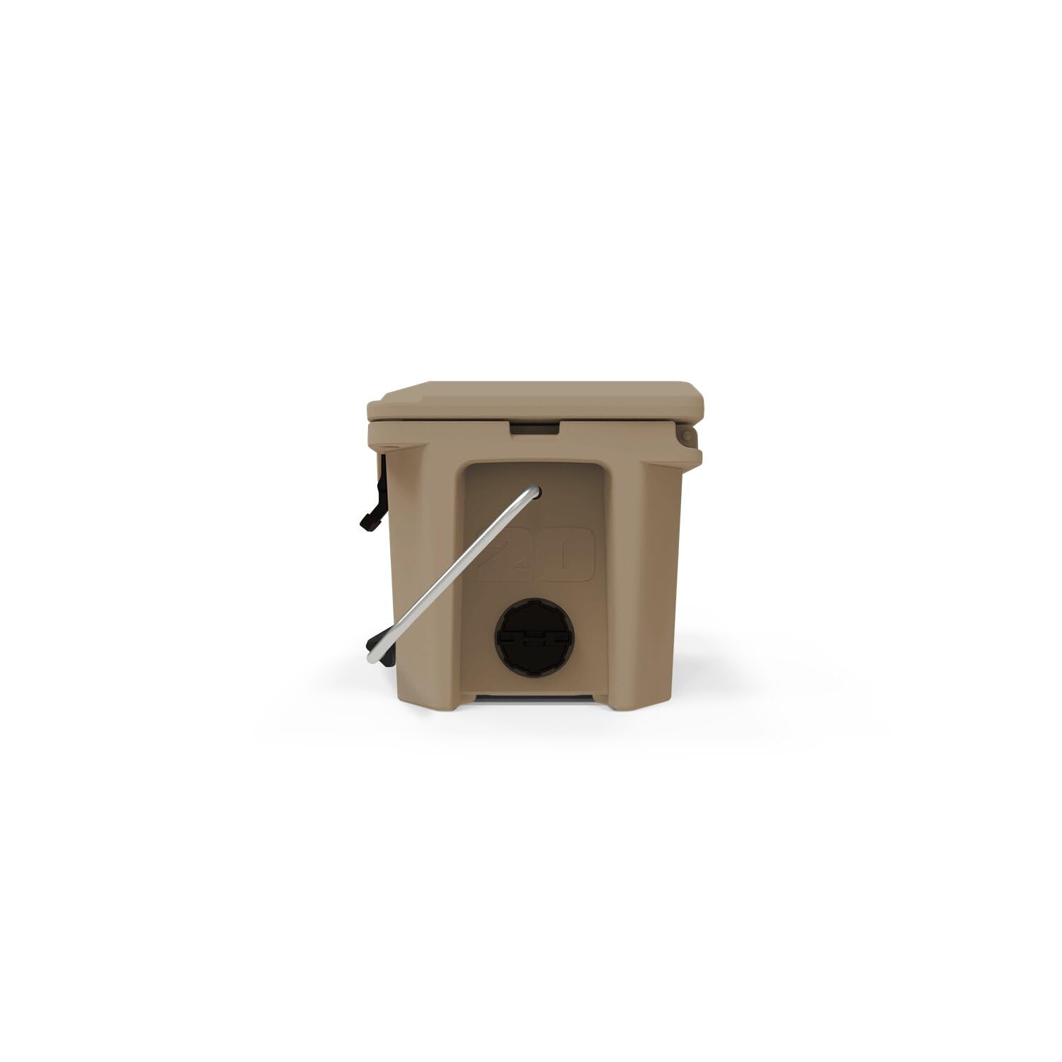 20 Cooler Grizzly | 20 qt Ice Chest Durable Rotomolded Insulated | Made in USA | Warranty for Life | For Beach Boat Camping Fishing Hunting | G20 | Tan