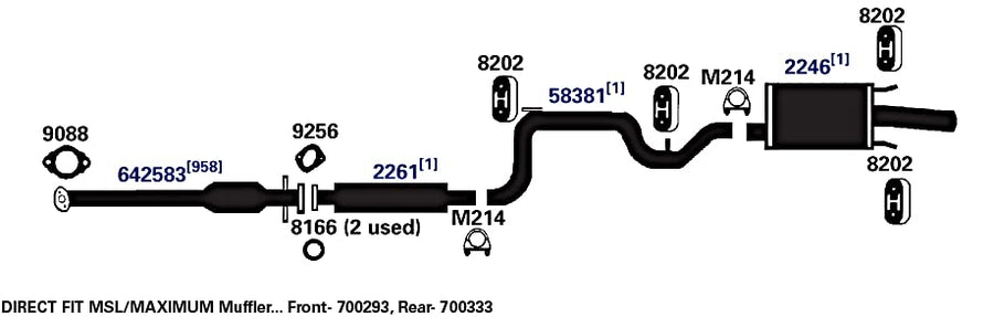 Exhaust AP Products Muffler 2246