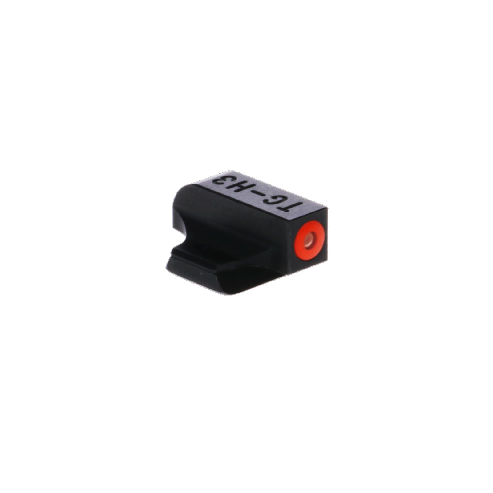 Tritium Pro Night Sights TRUGLO, Compatible with Smith & Wesson M&P 9 Shield EZ | Glow-in-The-Dark Front & Rear Gun Sight Set with Orange Focus Lock Front Ring