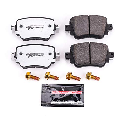 Power Stop Z26-1779 Z26 Street Warrior Rear Carbon Fiber-Ceramic Brake Pads with Hardware