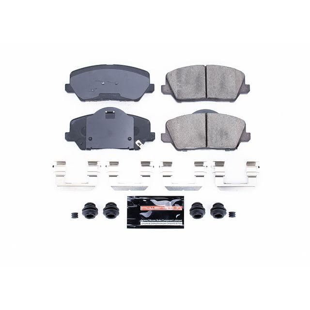 Power Stop Z23-1735 Z23 Evolution Sport Carbon Fiber Infused Ceramic Brake Pads with Hardware For Kia Forte Koup 2014-2017 | Kia Forte5 2014-2016 [Vehicle Specific]