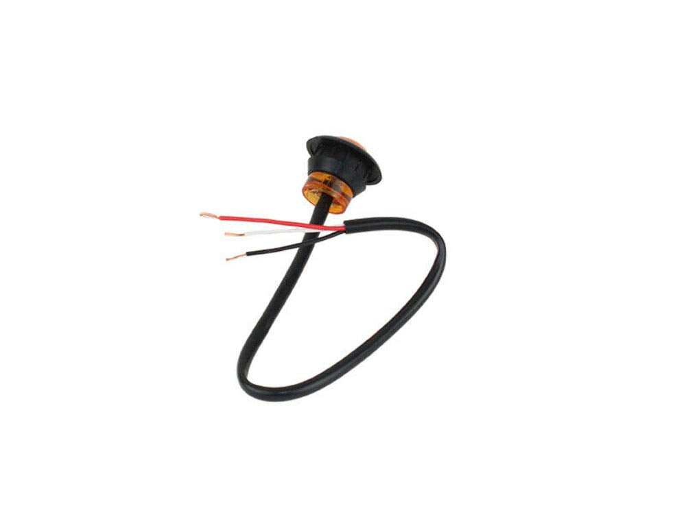 Amber FISHBONE LED's 3/4 Inch Pair