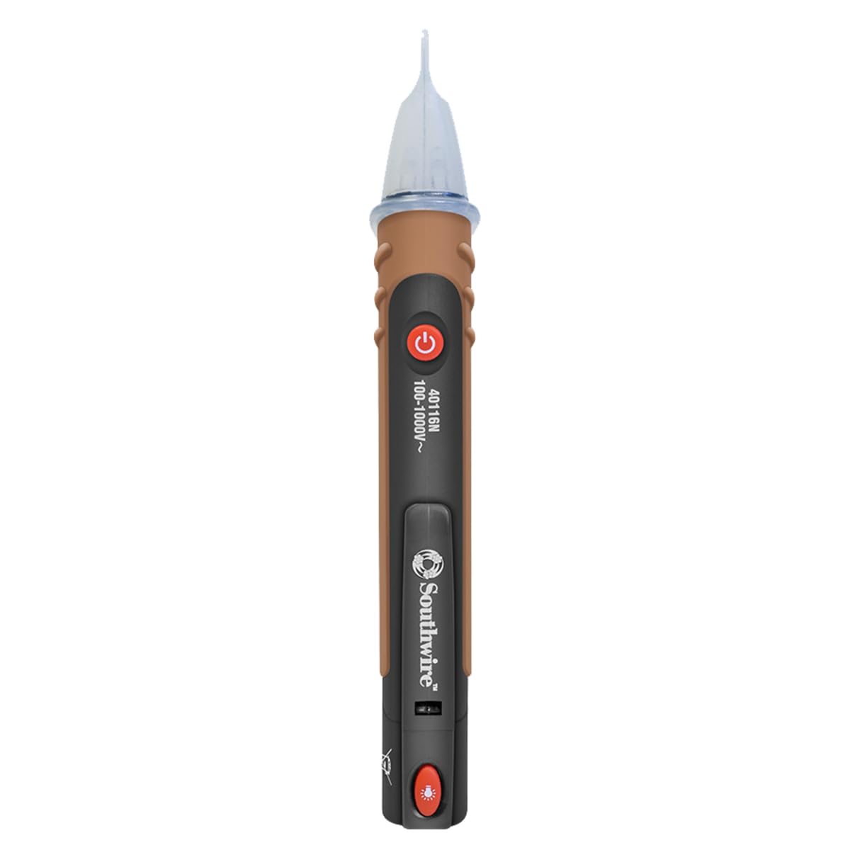 Tester Southwire NCVD - Detects AC Voltage with Audible & Visual Alerts - Auto Power Off - Dual Flashlights - CAT IV 600V Safety Rating