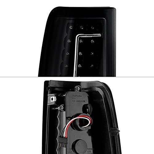 Tail Light Xtune ALT-ON-CS99-LED-BSM (Chevy Silverado 1500/2500/3500 99-02 / GMC Sierra 1500/2500/3500 99-03 LED s - Black Smoke)