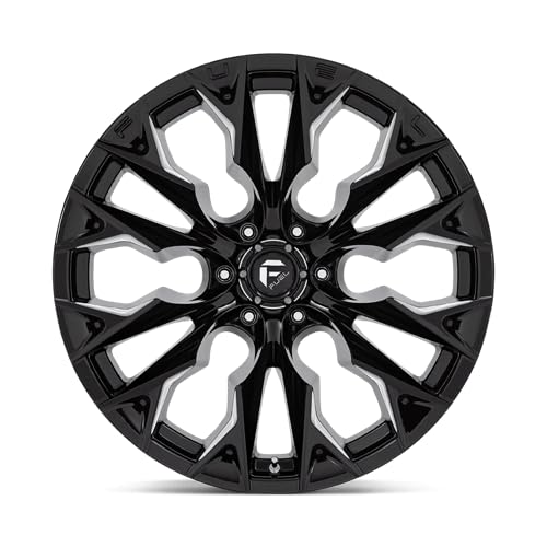 FLAME FUEL OFF-ROAD 22X12 6X5.5 4.77-44mm GLOSS BLACK MILLED - D80322208447