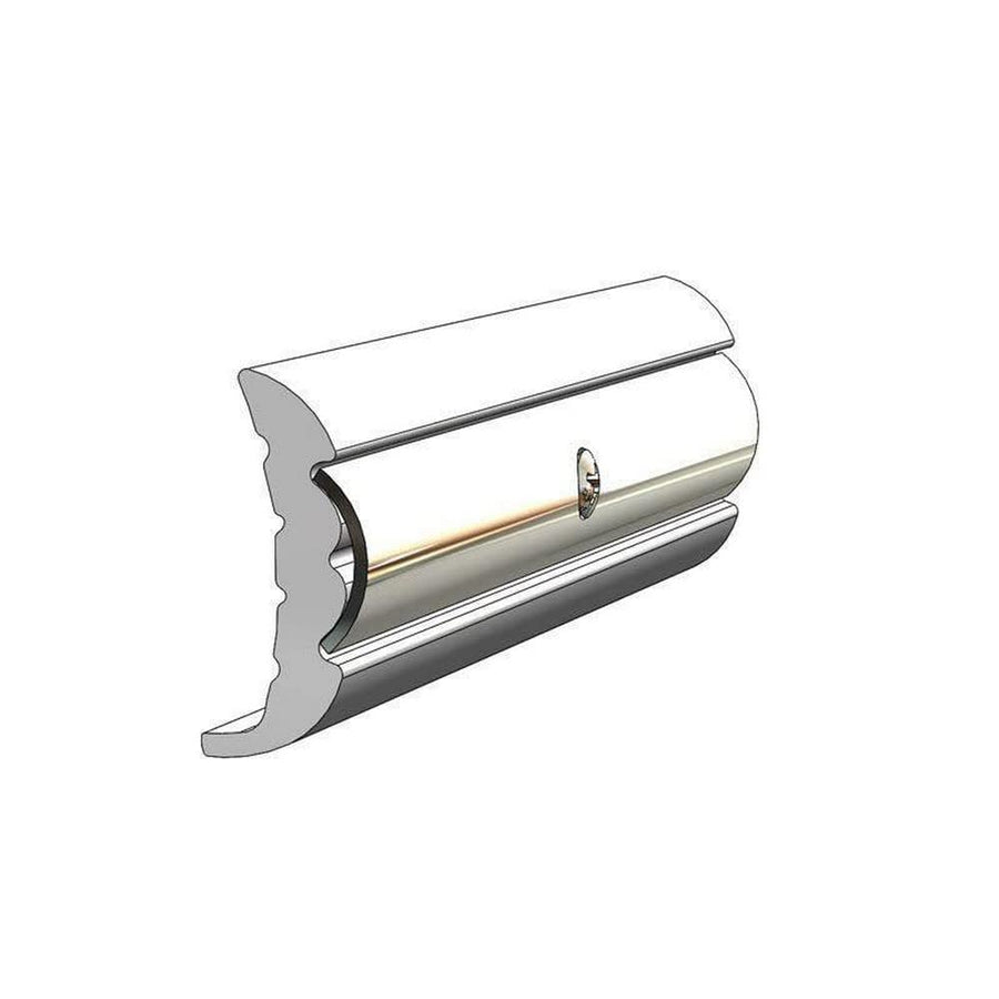 TACO Marine Rigid Vinyl Rub Rail V21-9659WHC20D - 5/8" W x 1-5/8" H x 20' L, Frosty White