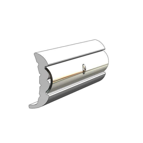 TACO Marine Rigid Vinyl Rub Rail V21-9659WHC20D - 5/8" W x 1-5/8" H x 20' L, Frosty White