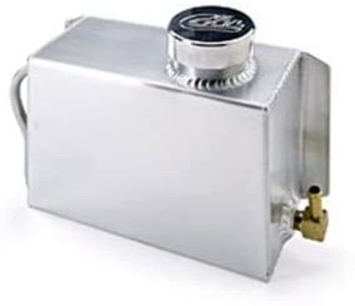 Coolant Recovery Tank Be Cool 70052 Natural Finish Fabricated Aluminum, 1 Pack