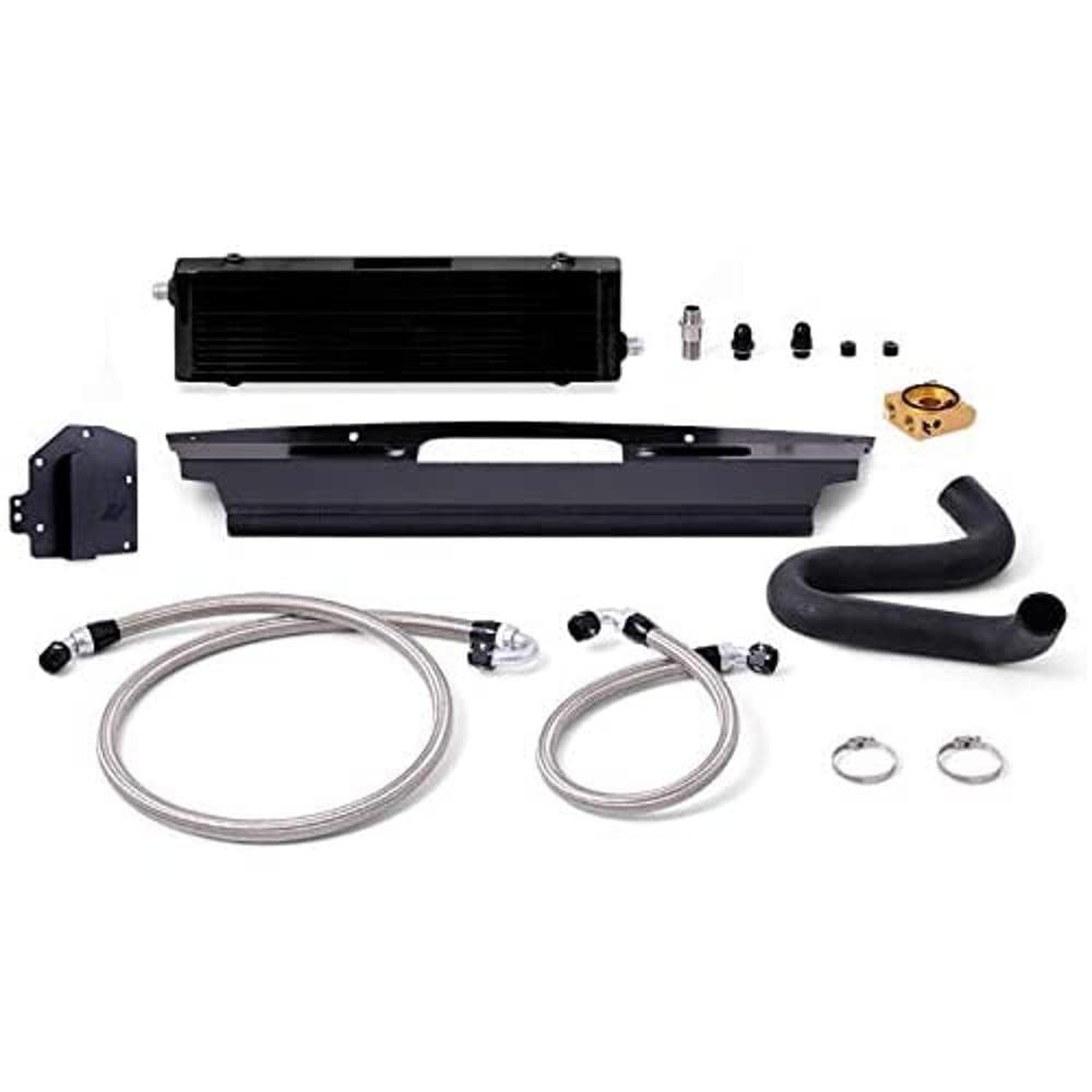 Mishimoto Thermostatic Oil Cooler Kit MMOC-MUS8-15TBKRHD, Compatible with Ford Mustang GT RHD, 2015-2017, Black
