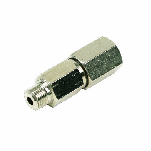 1/4" Male Viair 92832 to 1/4" Female NPT Nickel Plated Check Valve, Gold