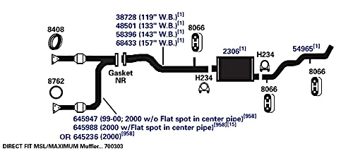 Exhaust Tail Pipe AP Exhaust Products 54965