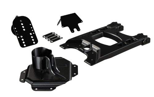 Alpha Hinged Carrier TeraFlex 4838150 & Alpha HD Adjustable Spare Tire Mounting Kit-Complete , black
