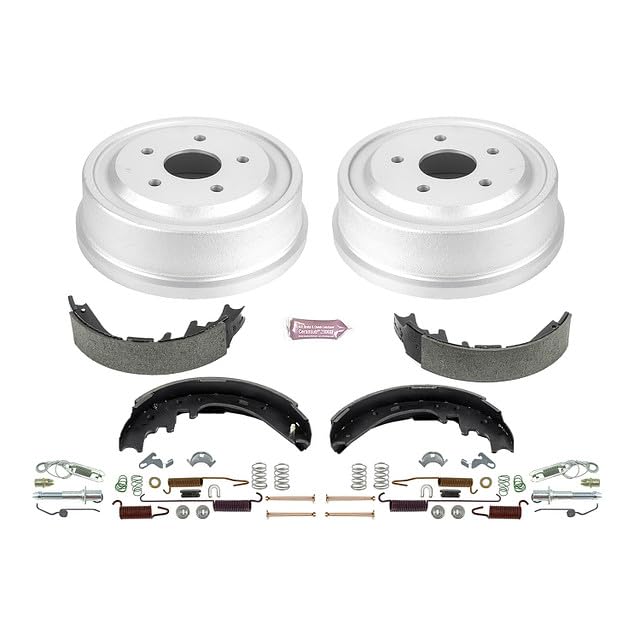 Power Stop Autospecialty KOE15344DK Rear Replacement Brake Kit-OE Brake Drums & Ceramic Brake Pads For Dodge Ram 1500 2000-2001 [Model Specific]