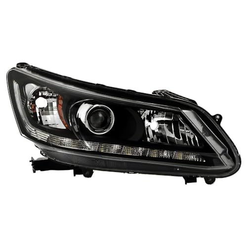 Honda Accord 16-18 Spyder (OE) w/LED DRL Projector Headlight - Low Beam-H11(Included) ; High Beam-HB3(Included) ; Signal-7440A(Included) - OE Black