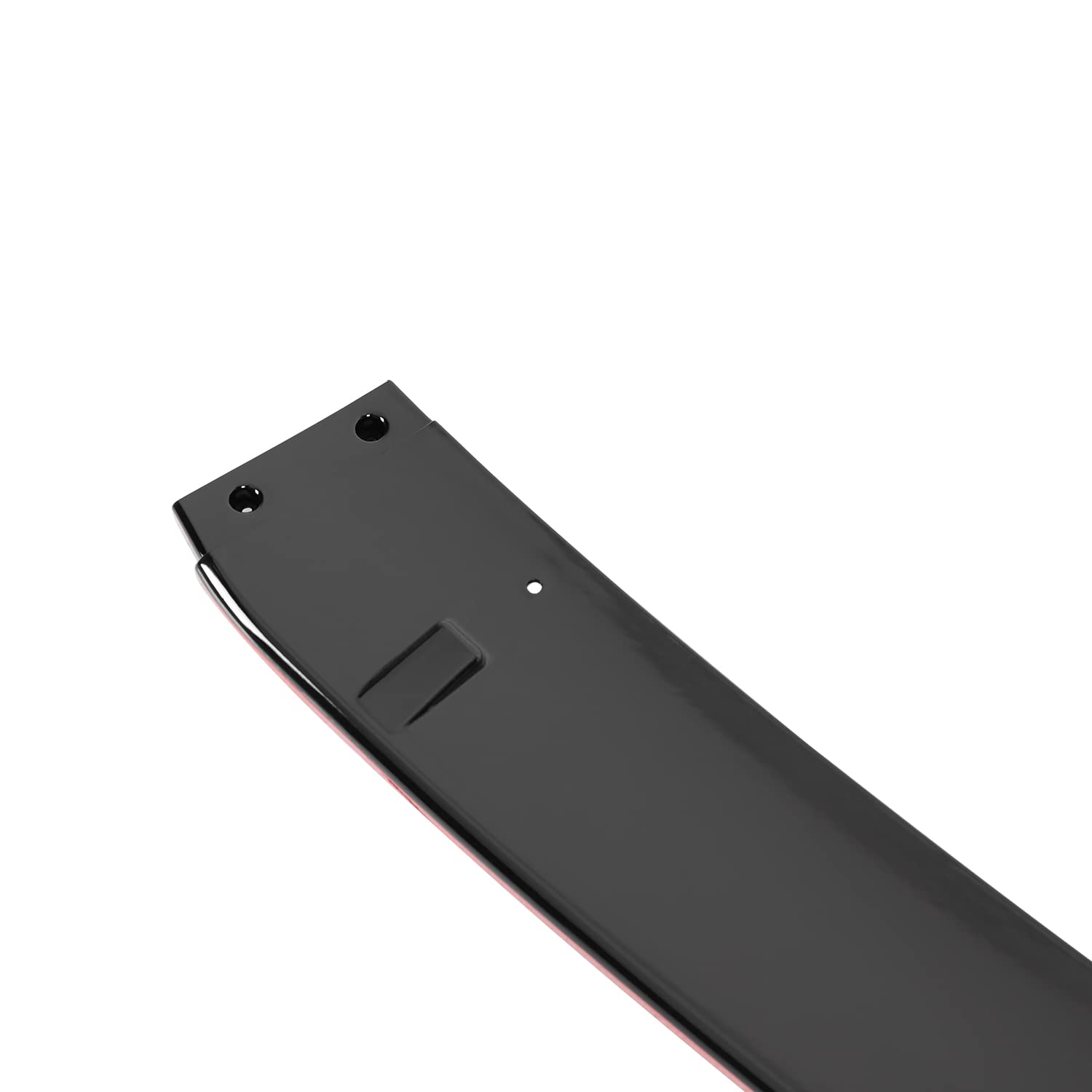 Spec-D Tuning Front Bumper Lip Spoiler Glossy Black Red Trim 3PC Compatible with 2014-2016 Lexus IS250 F-Sport
