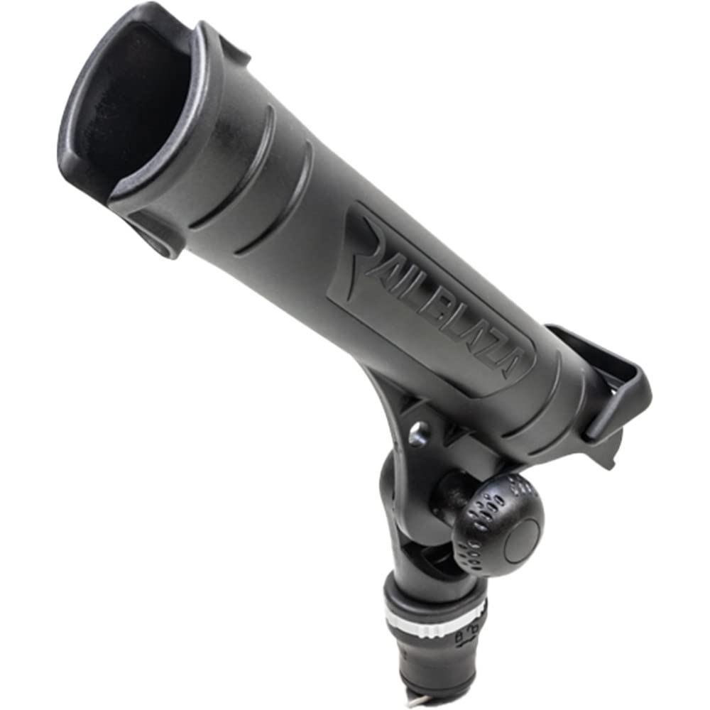 Kayak RAILBLAZA Rod Holder Tube with MiniPort Track Mount Base for Baitcasting, Spinning and Conventional Reels