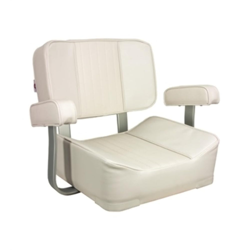 Deluxe Captain's Seat Springfield 1040002 with Armrest - Off-White