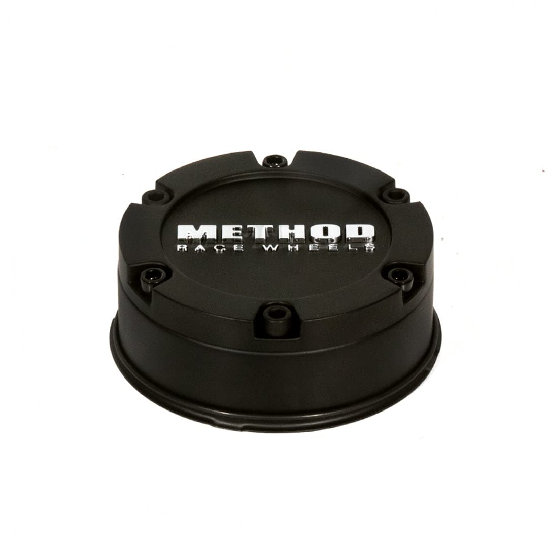 Flush Center Cap, Push-Through, Black