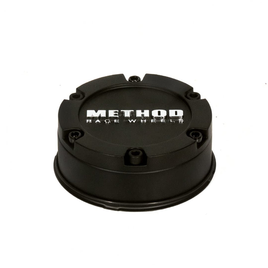 Flush Center Cap, Push-Through, Black