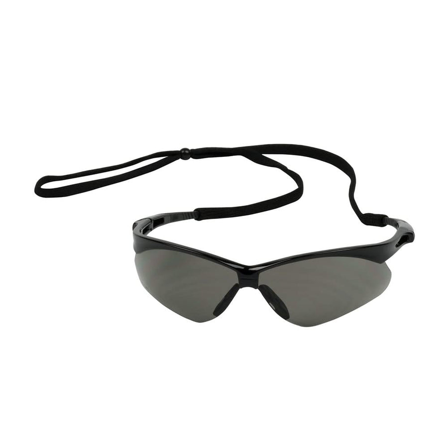 Anser™ Protective Industrial Products Semi-Rimless Safety Glasses With Black Frame, Gray Lens And Fogless® 3Sixty™ Coating, Including Neck Cord