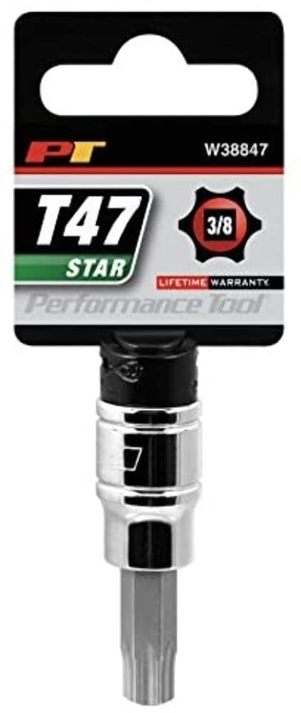 W38847 Performance Tool Star Bit Socket, 3/8-Inch Drive
