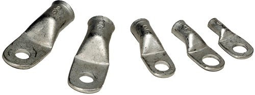 Marine Grade Ancor 242244 Heavy Duty Electrical Tinned Copper Lugs (6-Gauge, Size 1/4 Screw, 25-Pack)