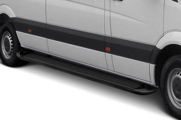 Transporter Running Boards Black Horse Compatible with 2022-2023 Ford E-Transit -TR-F83596