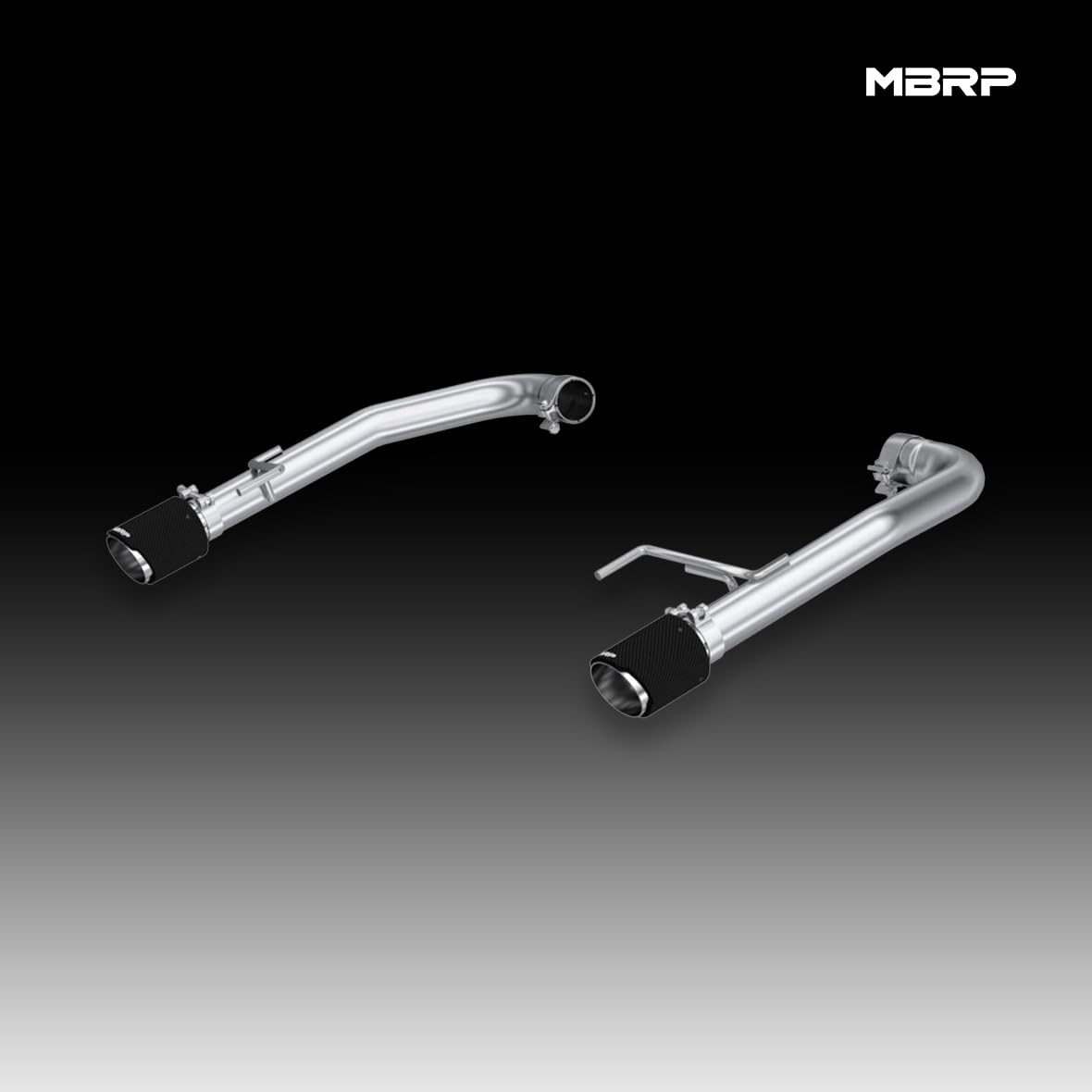 15-17 Ford Mustang GT MBRP 5.0L T304 Stainless Steel 2.5in Axle-Back with Carbon Fiber Tips - S72763CF