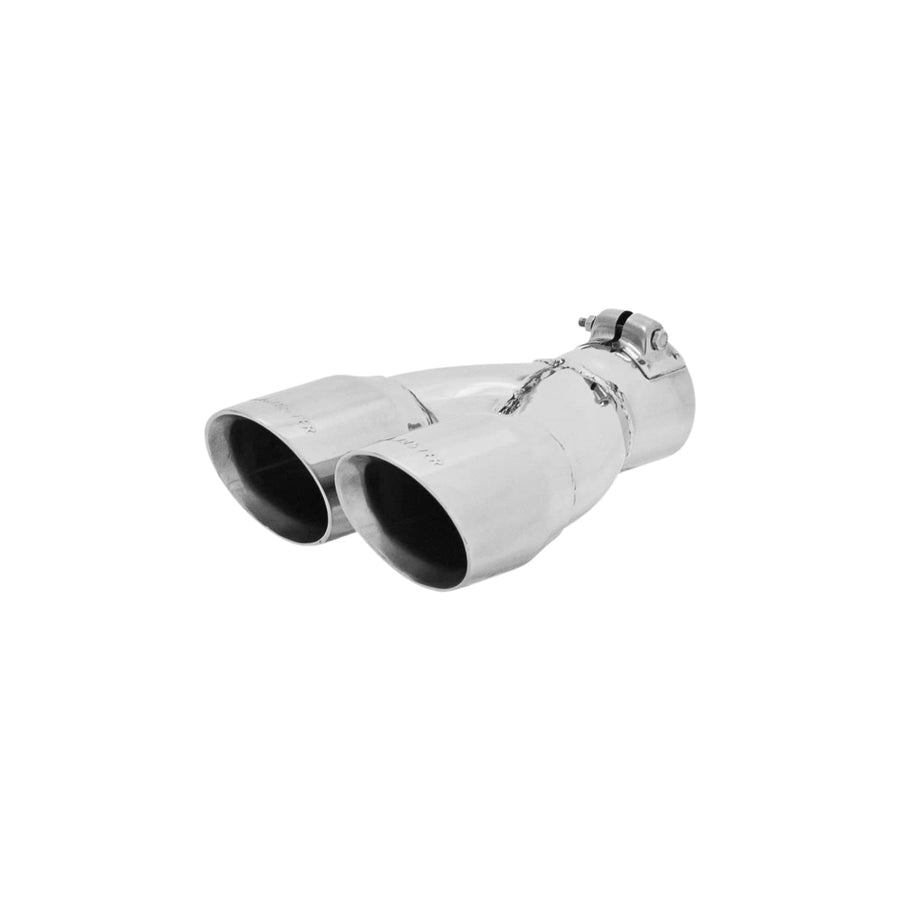 Flowmaster Exhaust Tip 15307 Polished 3 Inch Dual Angle Cut 304 Stainless Steel Fits 2.5 Inch Tubing Clamp on