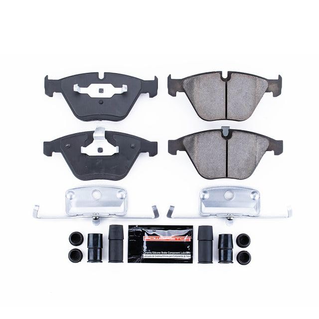 Power Stop Z23-918 Z23 Evolution Sport Carbon Fiber Infused Ceramic Brake Pads with Hardware Front