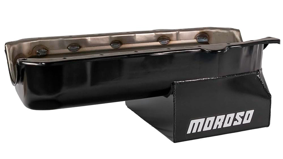 8" Oval Track Oil Pan Moroso for Chevy Small-Block Engines