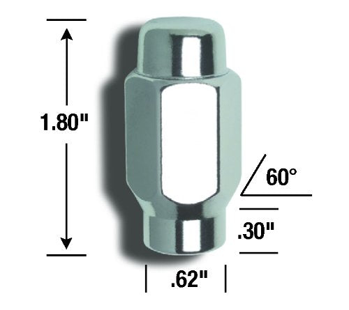 E-T/Ultra Gorilla Automotive 68177L Conical Seat Long Lug Nuts (7/16" Thread Size)