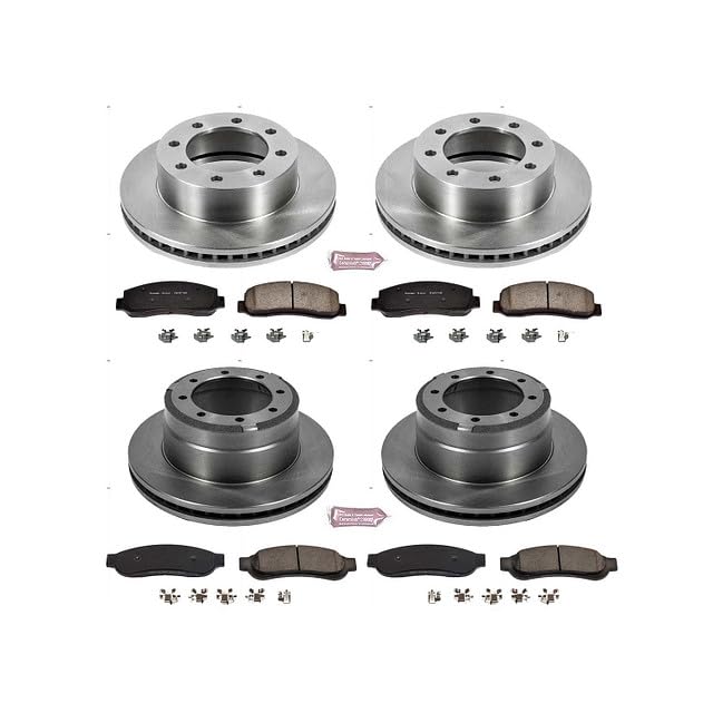 Power Stop Autospecialty KOE5574 Front and Rear Replacement Brake Kit-OE Brake Rotors & Ceramic Brake Pads