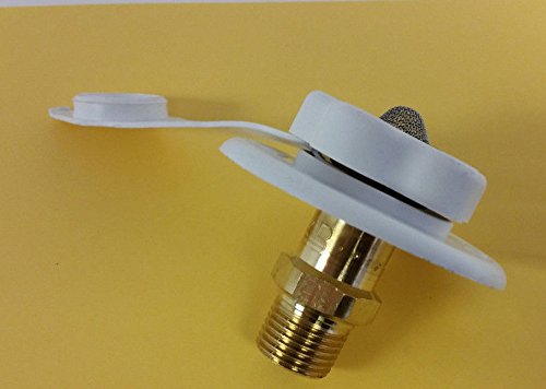 City Water Flange JR Products 160-85-A-26-A Polar White with 1/2" MPT