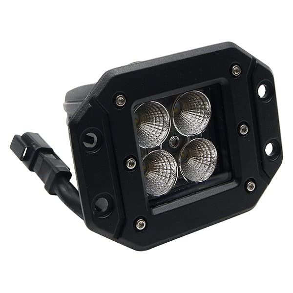 3" X 3" Southern Truck 16W Square Flush Mount Led Light Spot Beam 1,440 Lumens Each