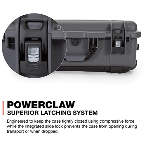 Lightweight Media Series 935 Waterproof Wheeled Hard Case with Lid Organizer and Foam Insert for Canon and Nikon DSLR Cameras, Graphite