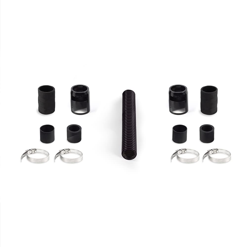 Mishimoto Universal Flexible Stainless Steel Radiator Hose Kit, 12”, Black MMAH-U12BK